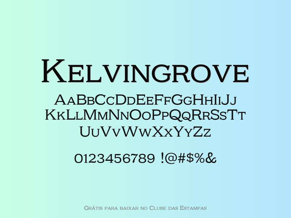 Fonte Kelvingrove Grátis Para Baixar