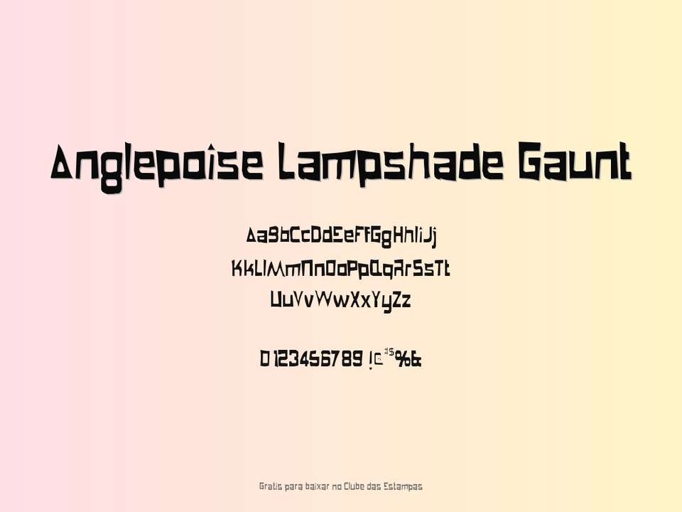 Fonte Anglepoise Lampshade Gaunt Grátis Para Baixar