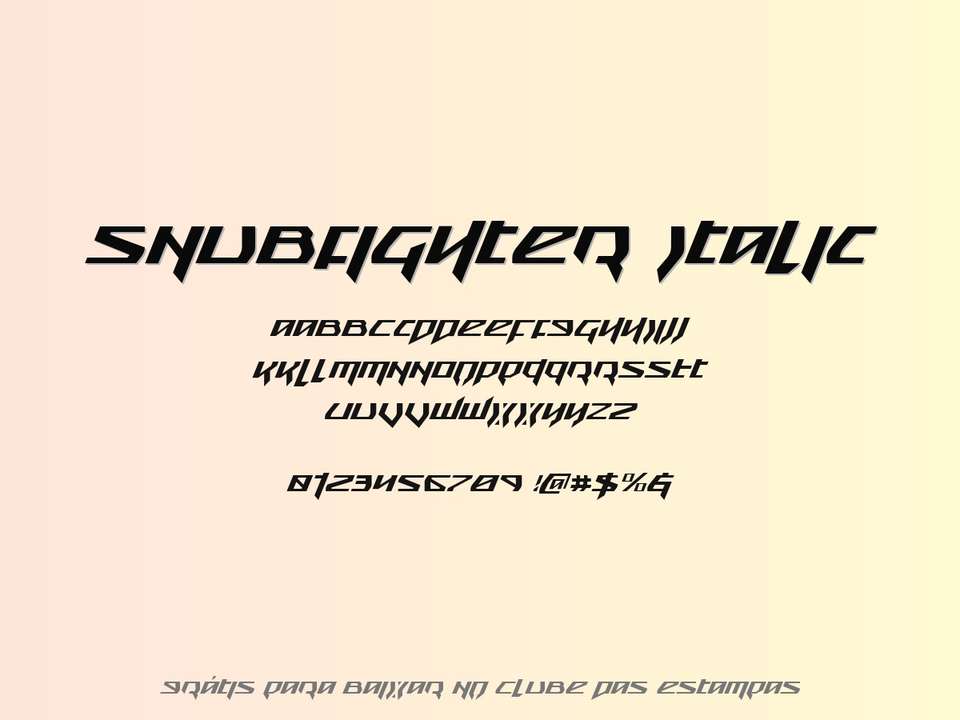 Fonte Snubfighter Italic Grátis Para Baixar
