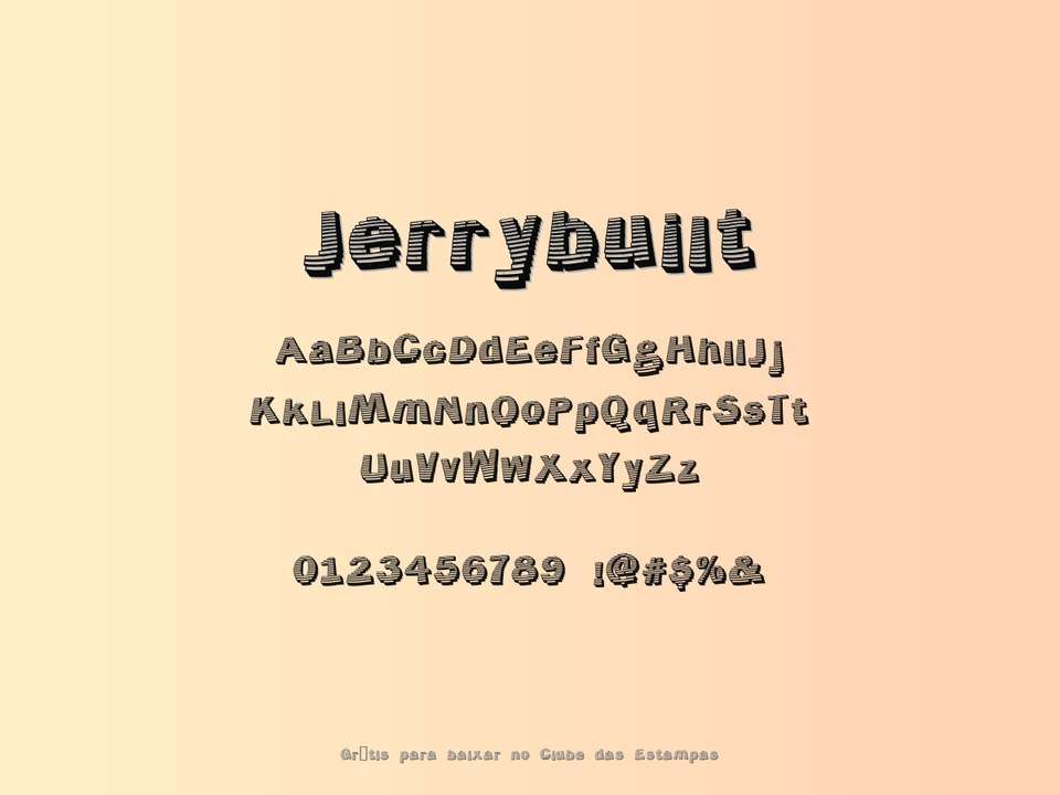 Fonte Jerrybuilt Grátis Para Baixar