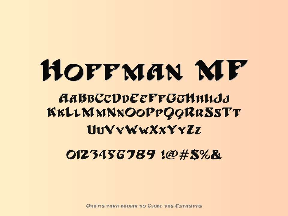 Fonte Hoffman Mf Grátis Para Baixar