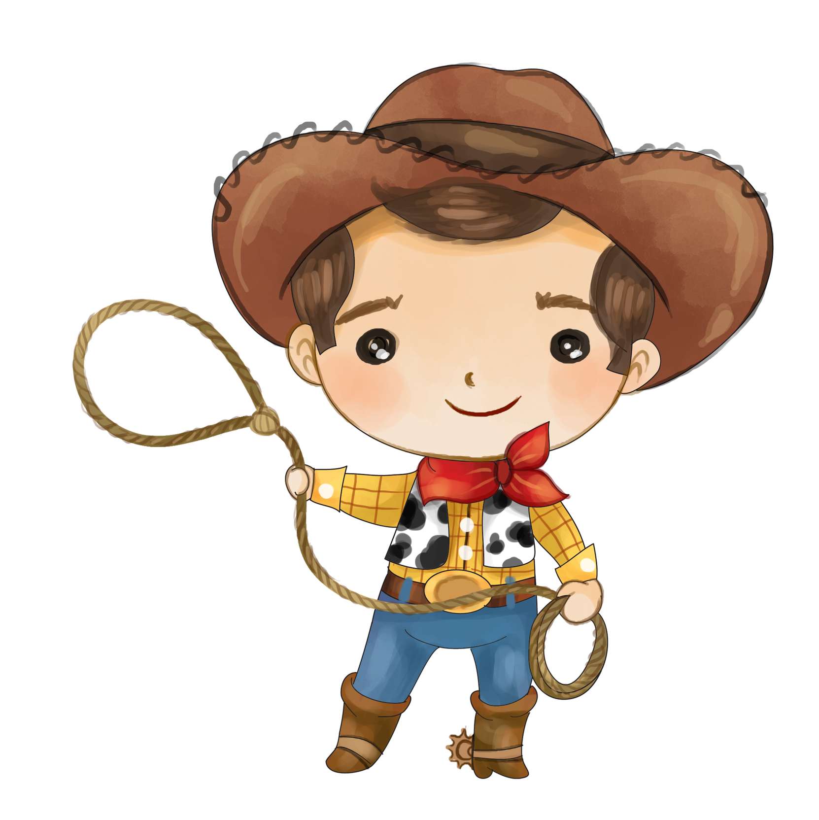 Menino Desenho Cowboy Western Png Grátis Para Baixar