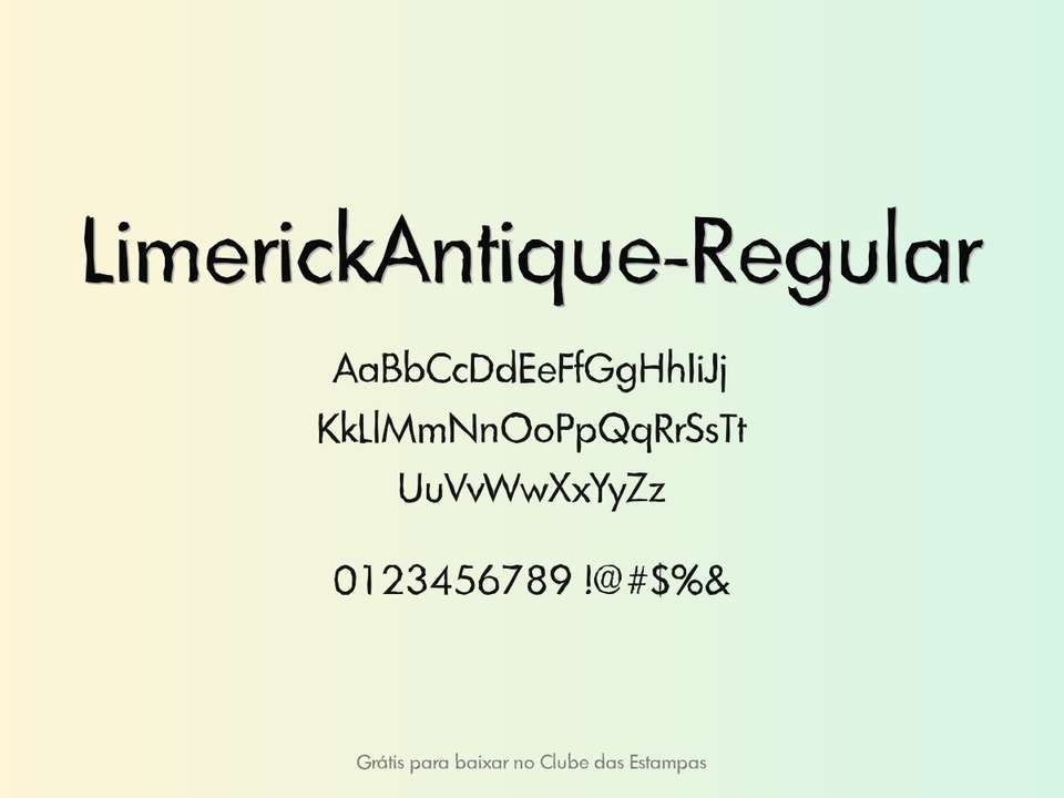 Fonte Limerickantique Regular Grátis Para Baixar