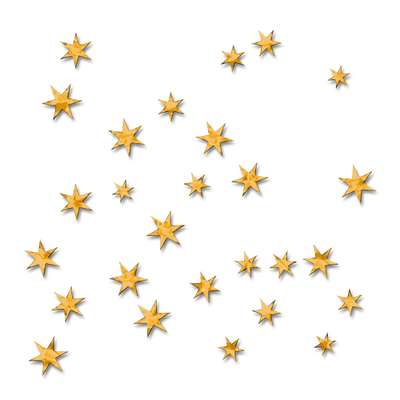 Estrelas Douradas Em Composição Abstrata Celebração Png Grátis Para Baixar
