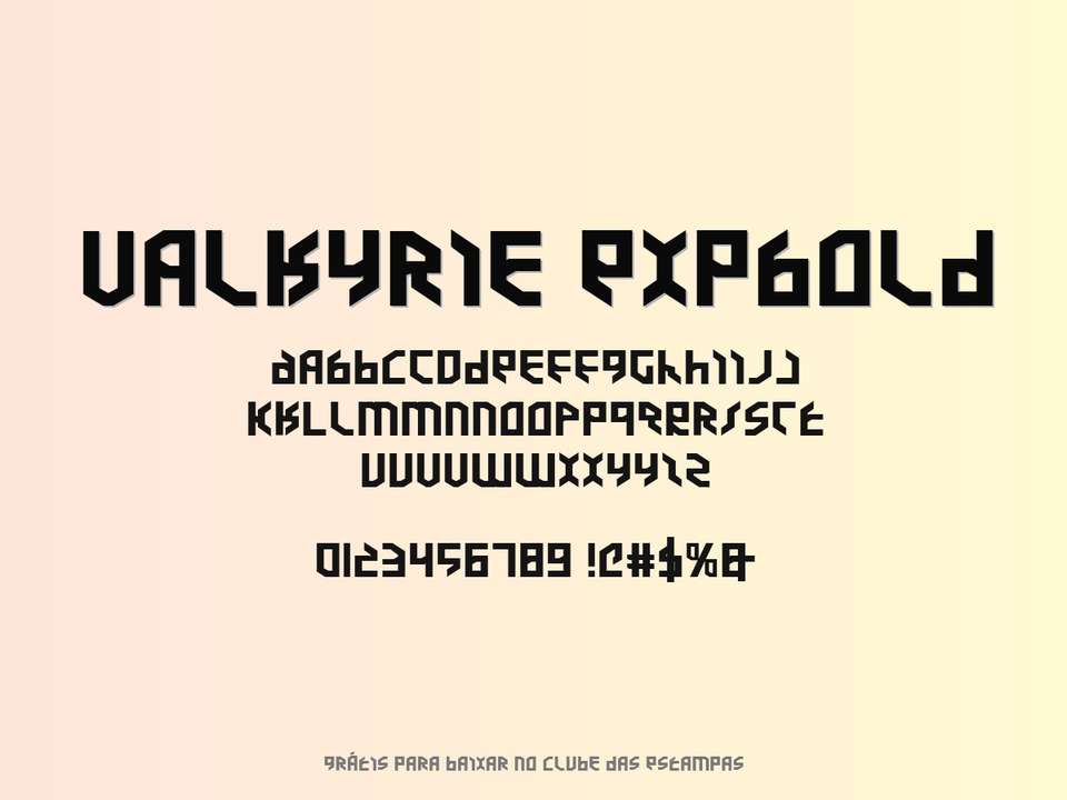 Fonte Valkyrie Expbold Grátis Para Baixar