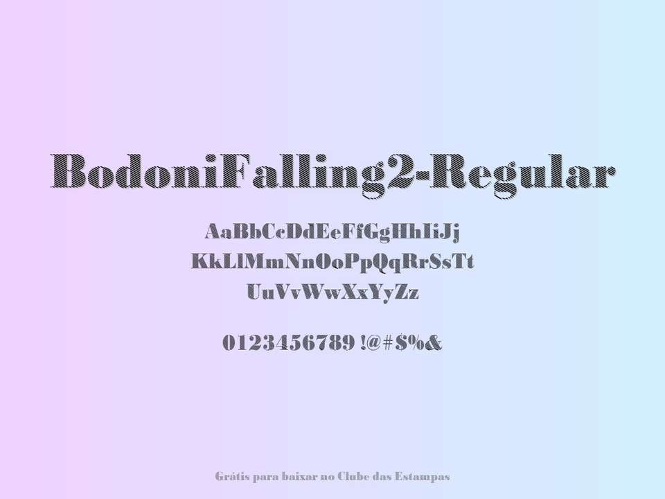 Fonte Bodonifalling2 Regular Grátis Para Baixar