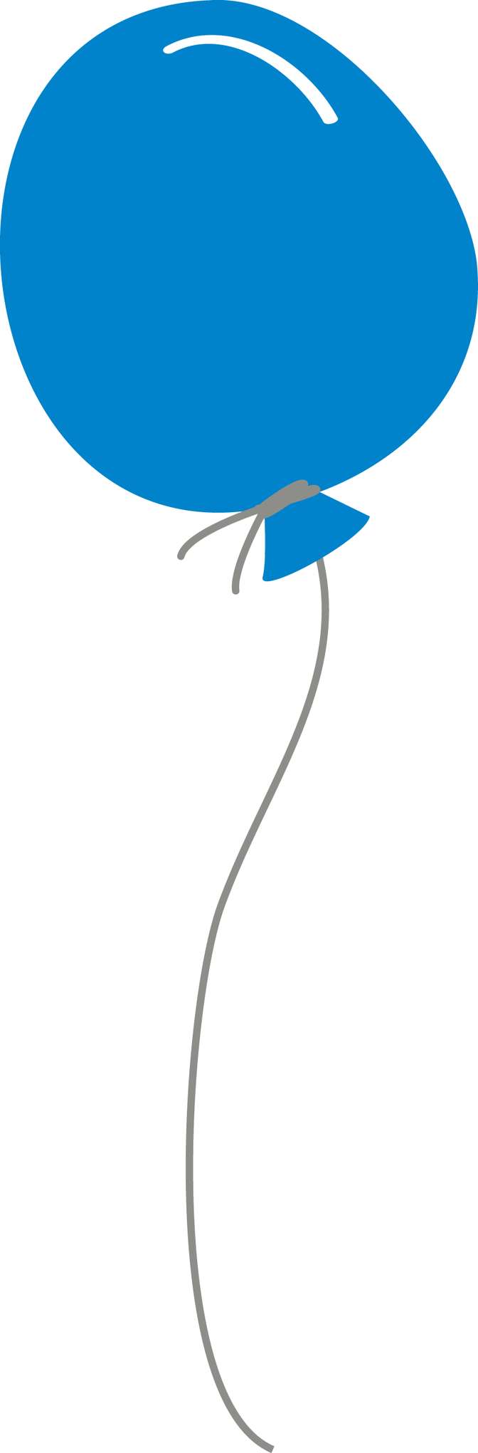 Balão Azul Com Cordão Festa Png Grátis Para Baixar