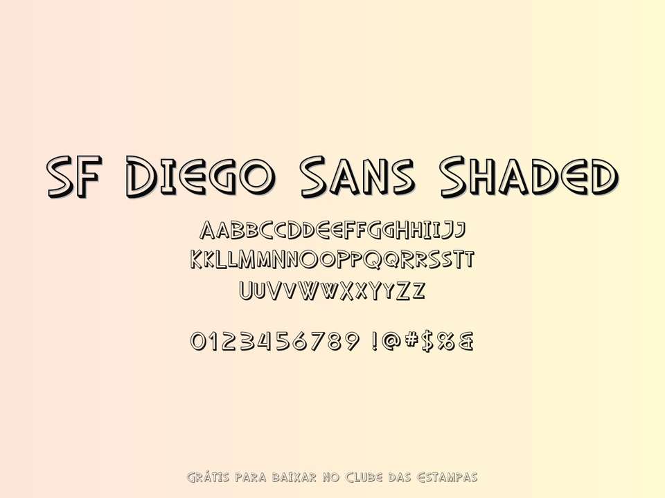 Fonte Sf Diego Sans Shaded Grátis Para Baixar