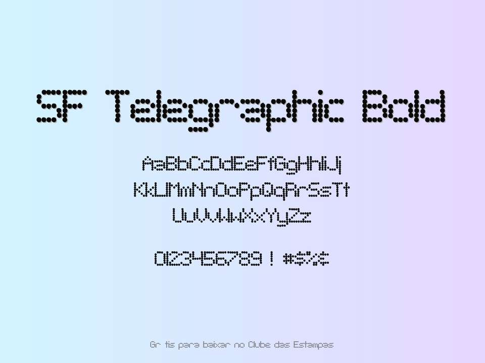 Fonte Sf Telegraphic Bold Grátis Para Baixar