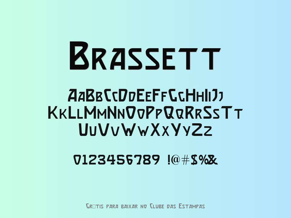 Fonte Brassett Grátis Para Baixar