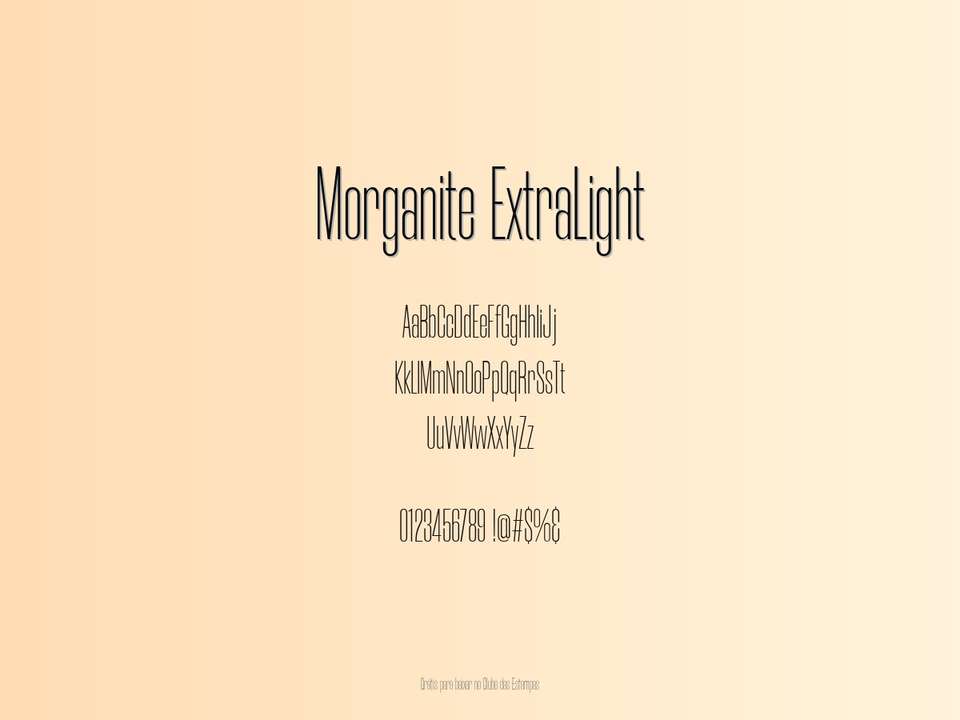 Fonte Morganite Extralight Grátis Para Baixar