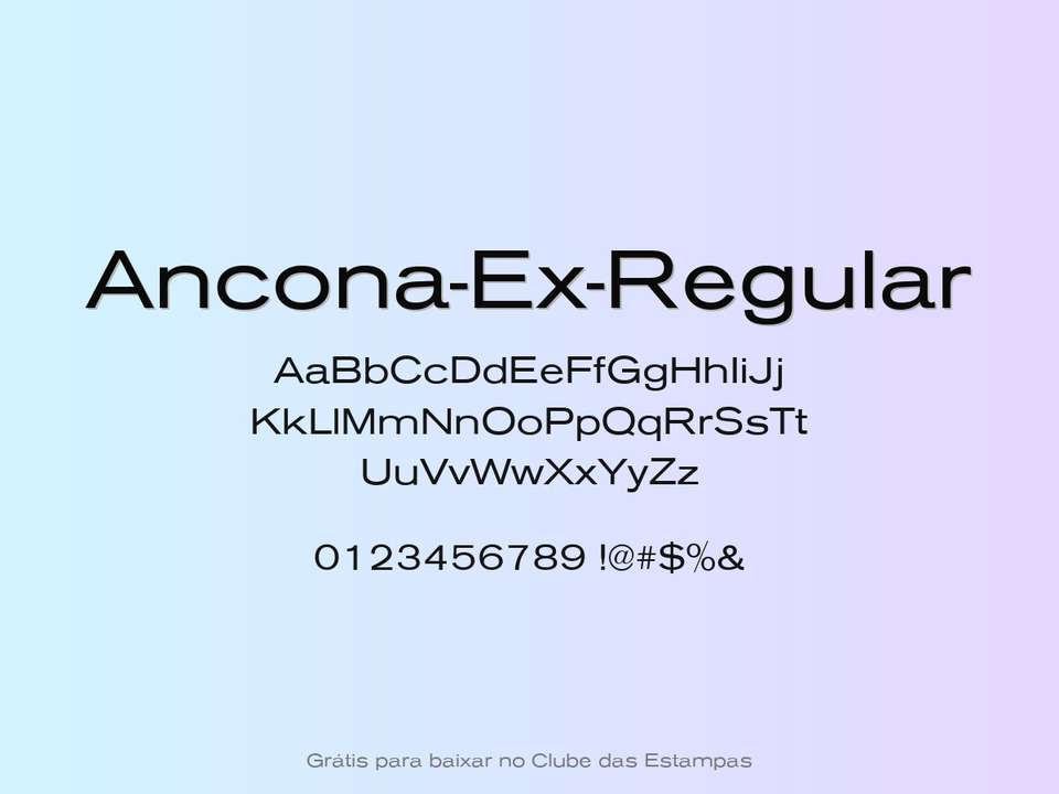Fonte Ancona Ex Regular Grátis Para Baixar