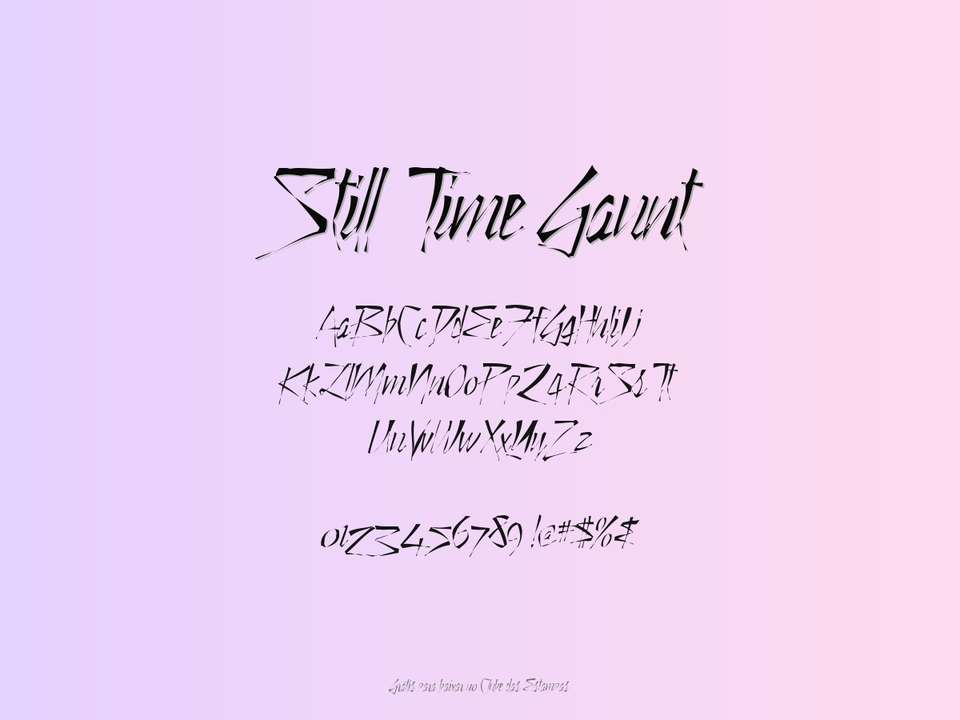 Fonte Still Time Gaunt Grátis Para Baixar