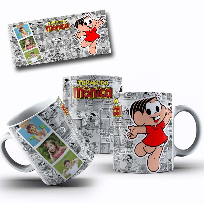 Arte Para Caneca Turma Da Monica Personagens Serie Cartoon 6