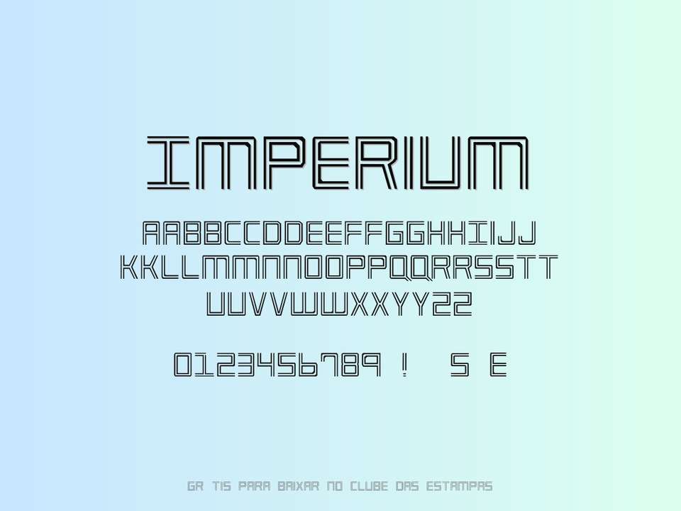 Fonte Imperium Grátis Para Baixar