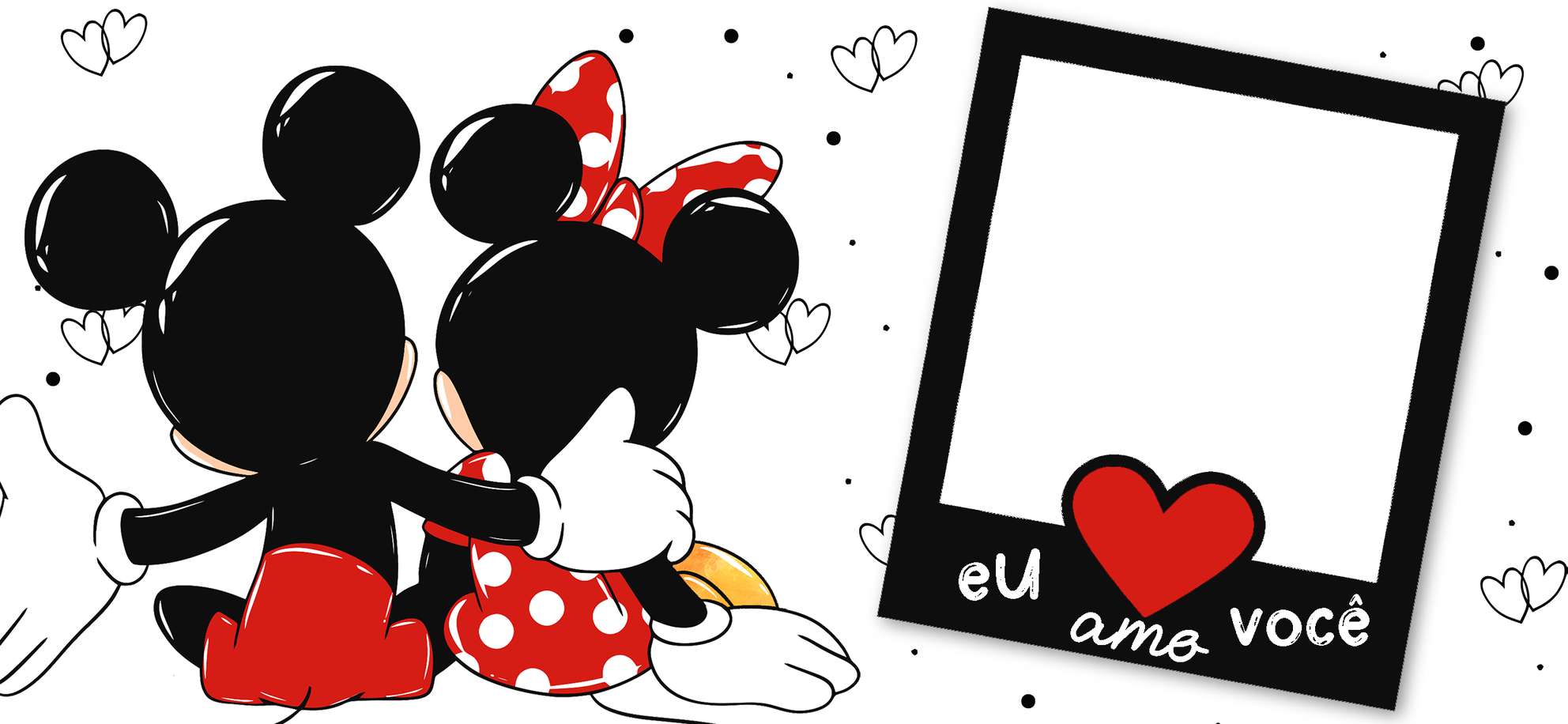 Ilustração Mickey E Minnie Em Casal Eu Amo Você Disney Png Arte Para Caneca Grátis Pra Baixar