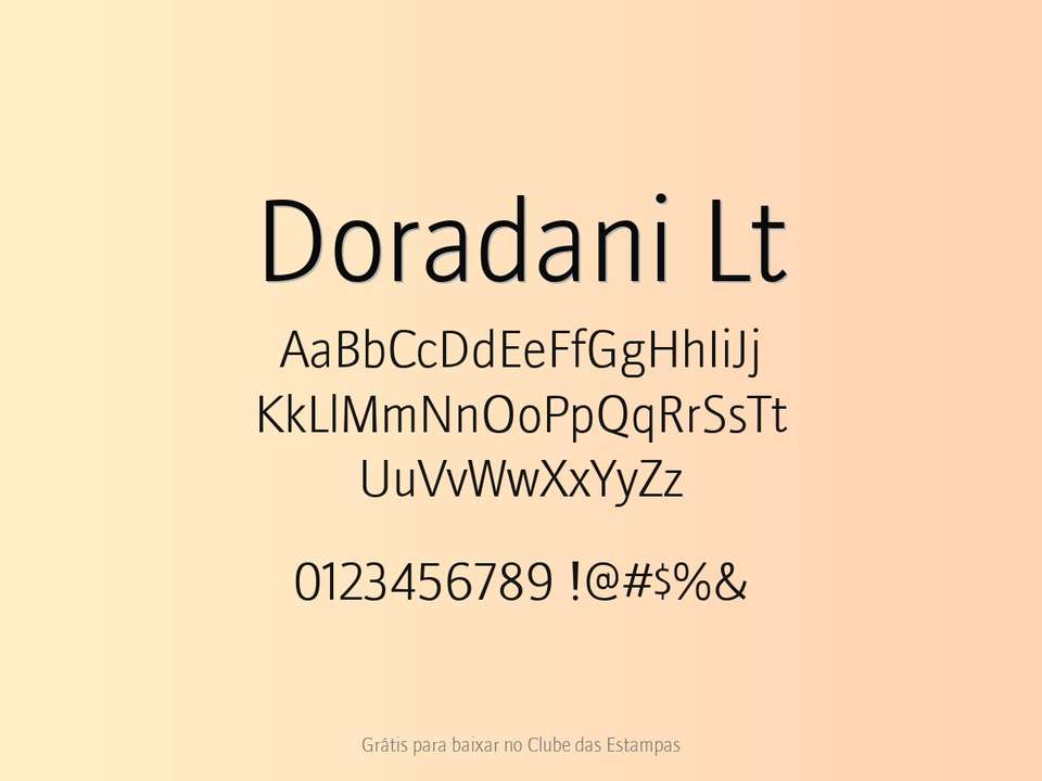 Fonte Doradani Lt Grátis Para Baixar