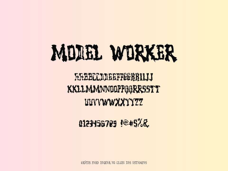 Fonte Model Worker Grátis Para Baixar