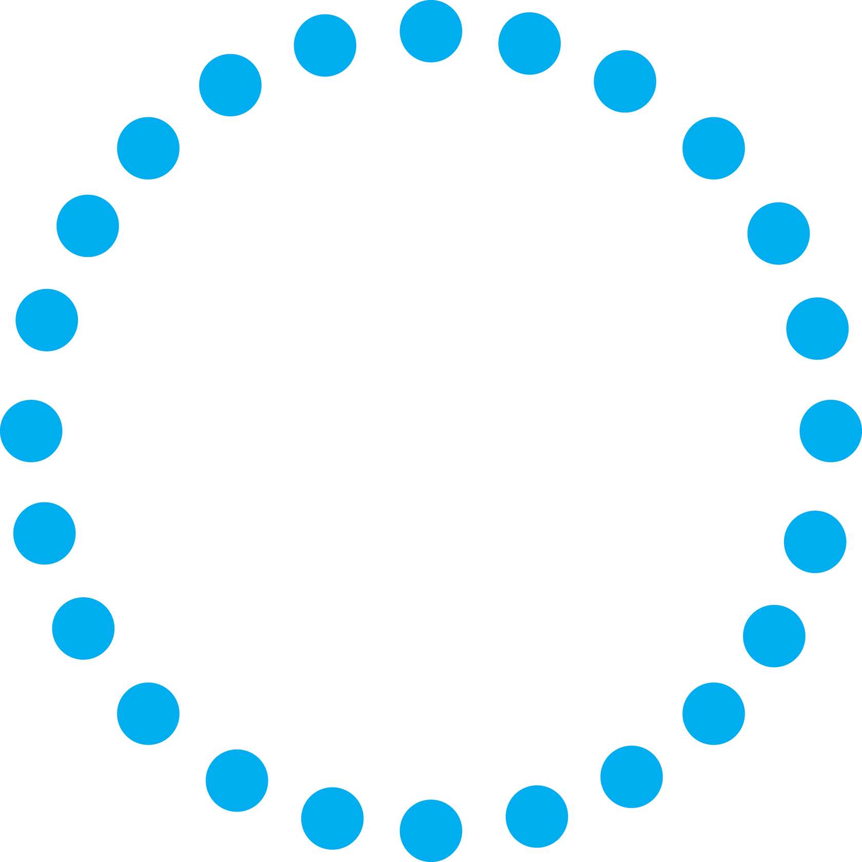 Círculo De Pontos Azuis Design Png Grátis Para Baixar