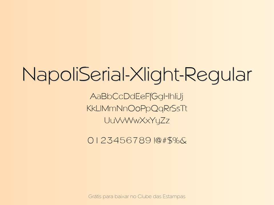 Fonte Napoliserial Xlight Regular Grátis Para Baixar