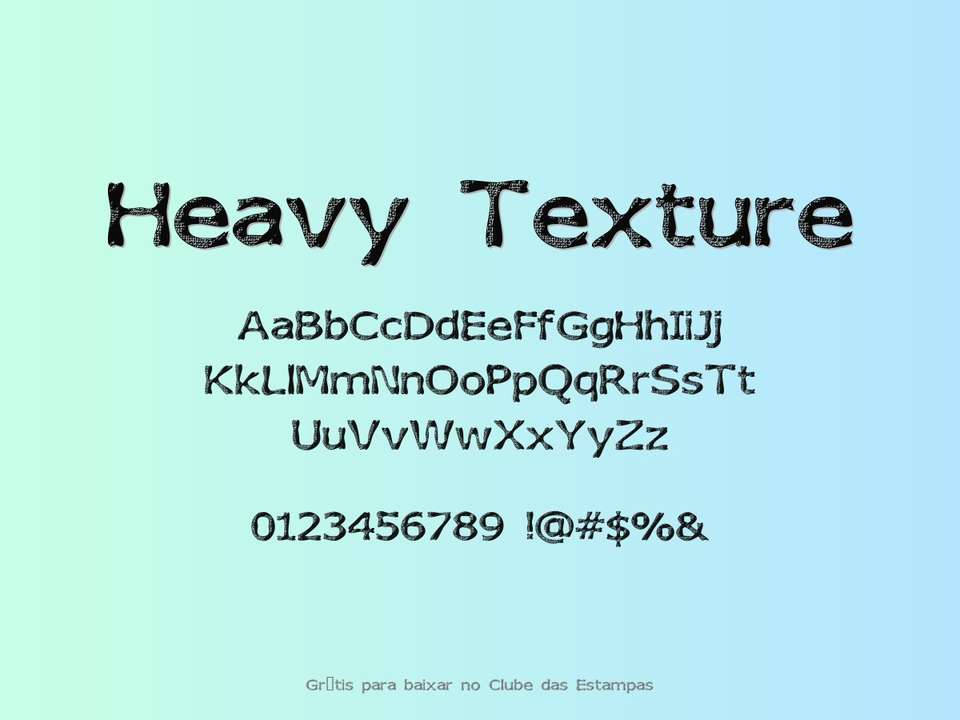 Fonte Heavy Texture Grátis Para Baixar