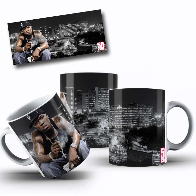 Arte Para Caneca 50 Cent Rapper 3
