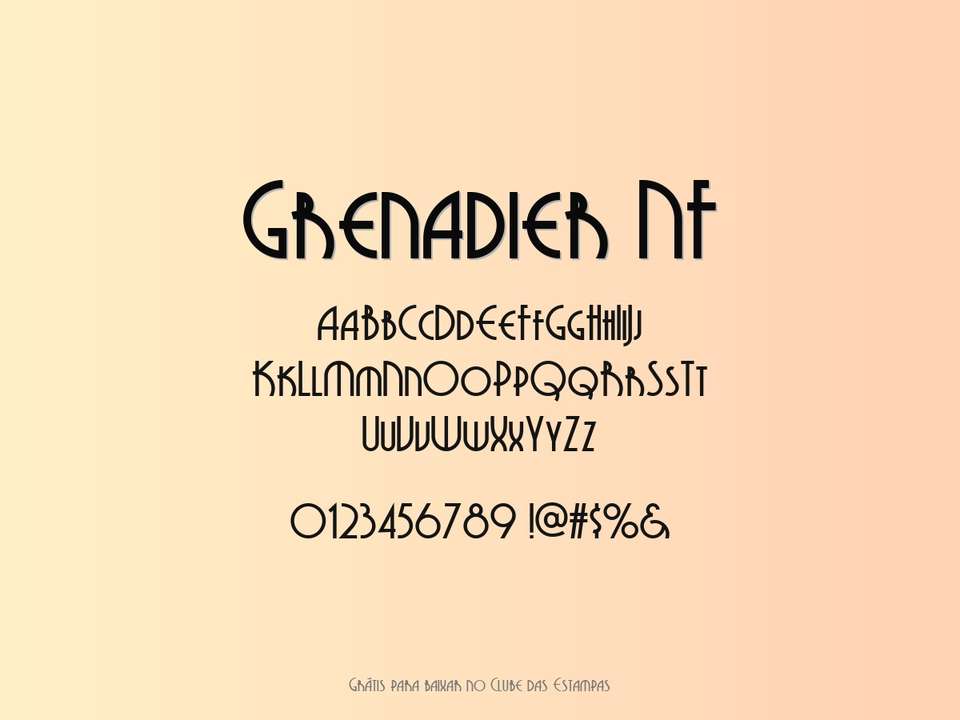 Fonte Grenadier Nf Grátis Para Baixar