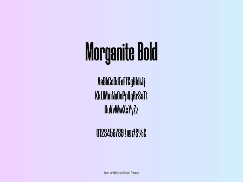 Fonte Morganite Bold Grátis Para Baixar