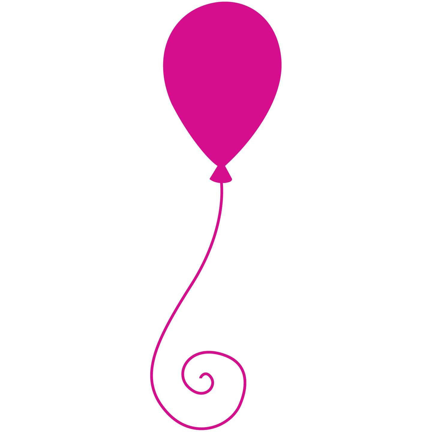 Balão Rosa Vibrante Decorativo Festa Png Grátis Para Baixar