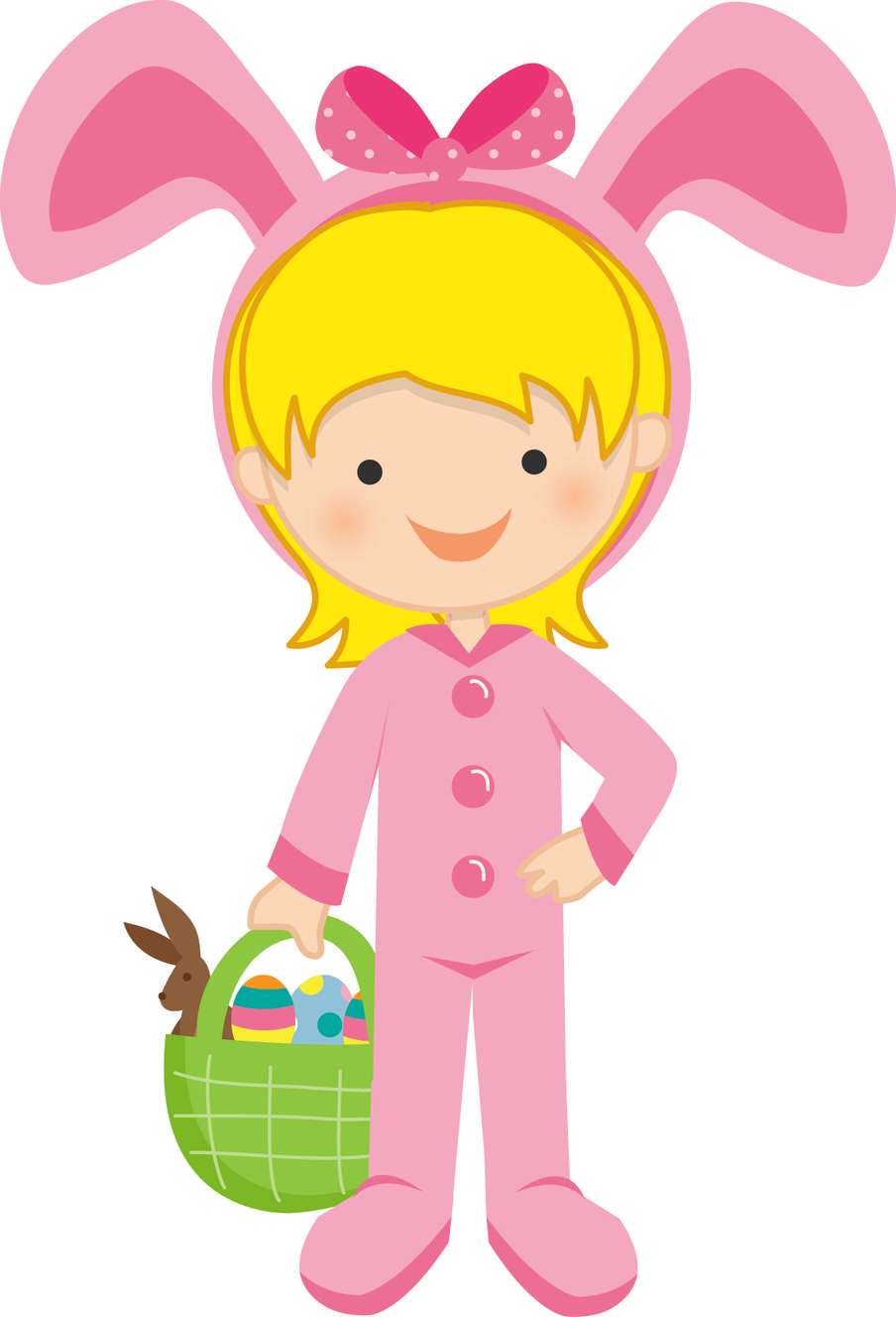 Menina Personagem Páscoa Páscoa Png Grátis Para Baixar