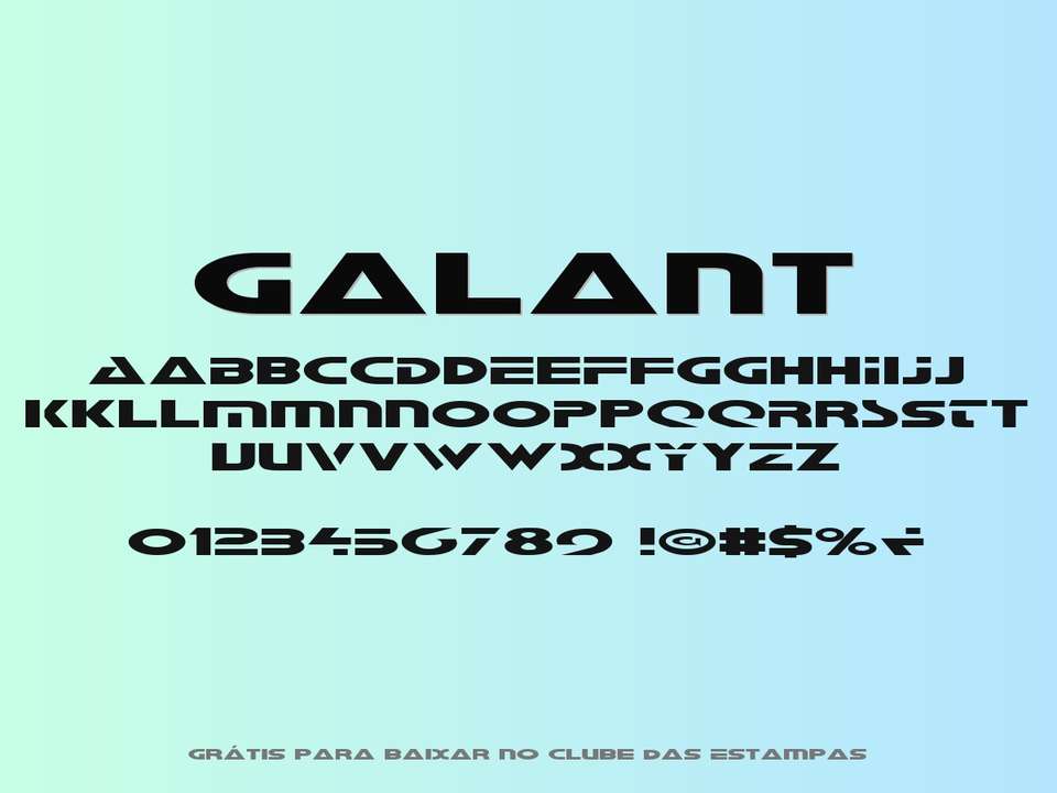 Fonte Galant Grátis Para Baixar