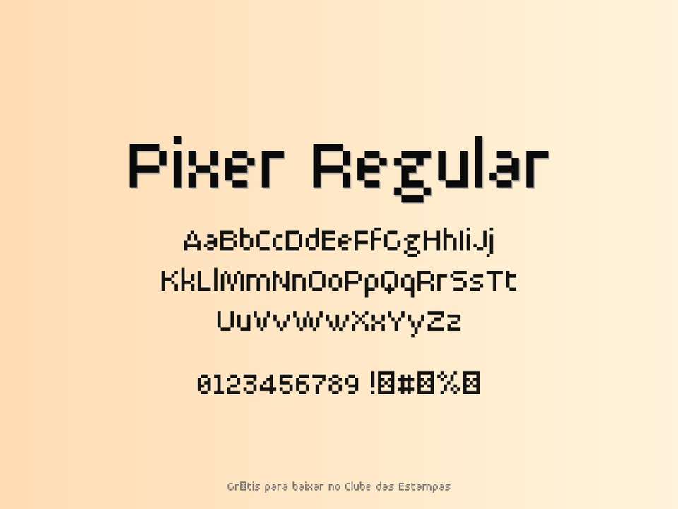 Fonte Pixer Regular Grátis Para Baixar