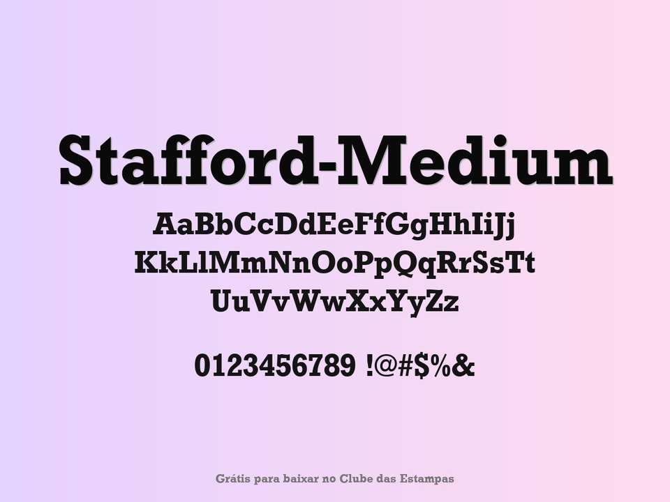 Fonte Stafford Medium Grátis Para Baixar