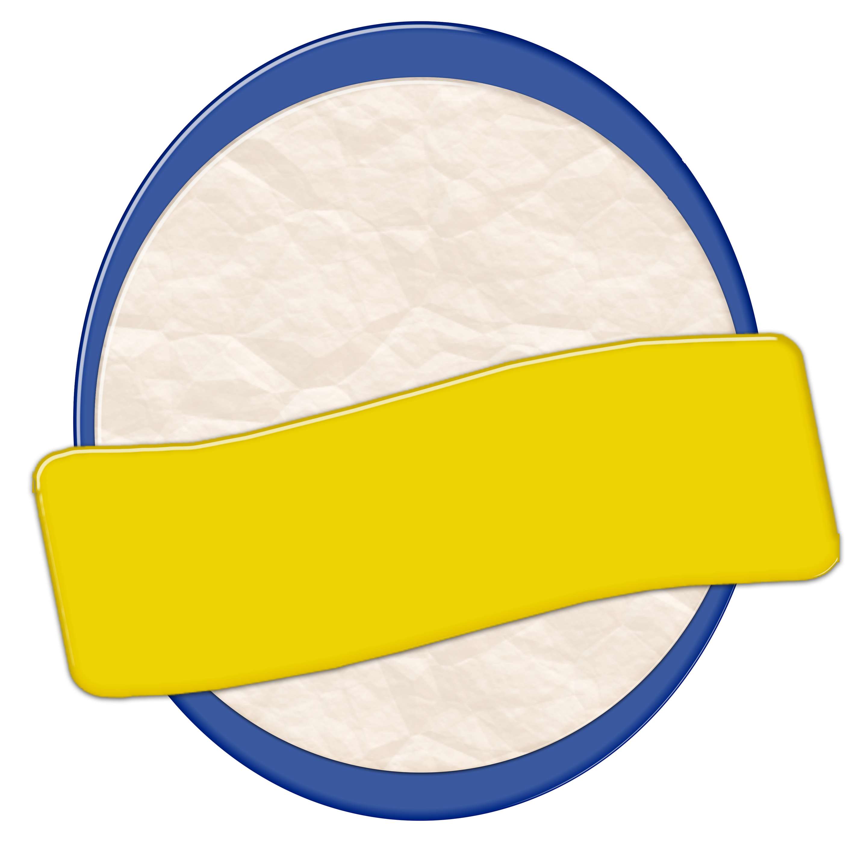 Insígnia Oval Com Faixa Amarela Design Png Grátis Para Baixar