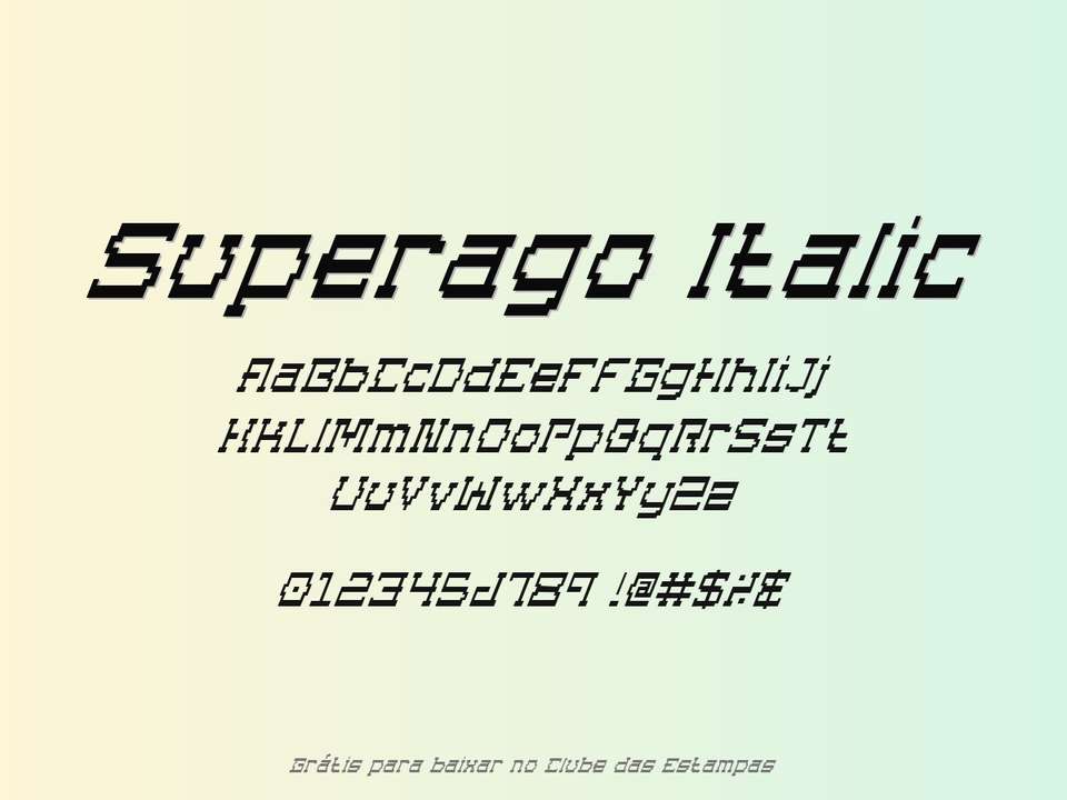 Fonte Superago Italic Grátis Para Baixar