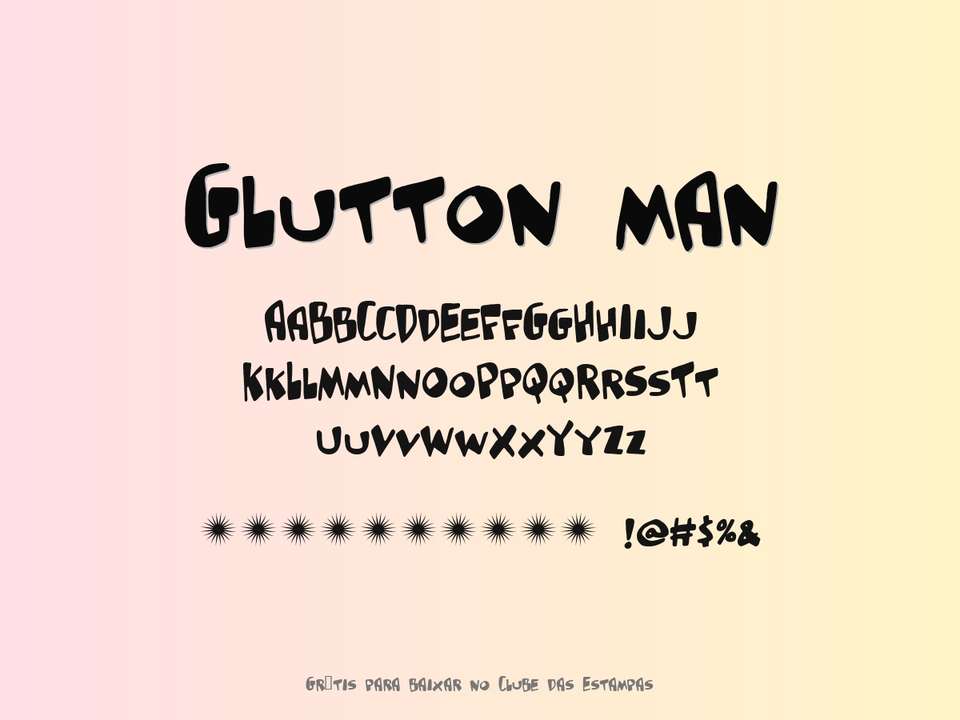 Fonte Glutton Man Grátis Para Baixar