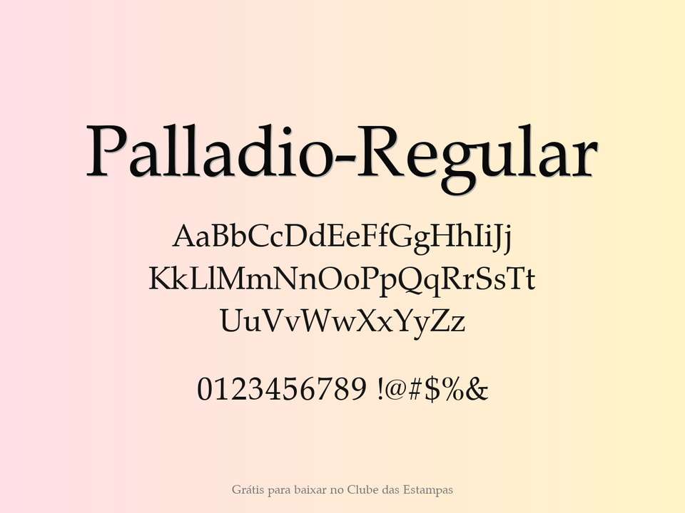 Fonte Palladio Regular Grátis Para Baixar