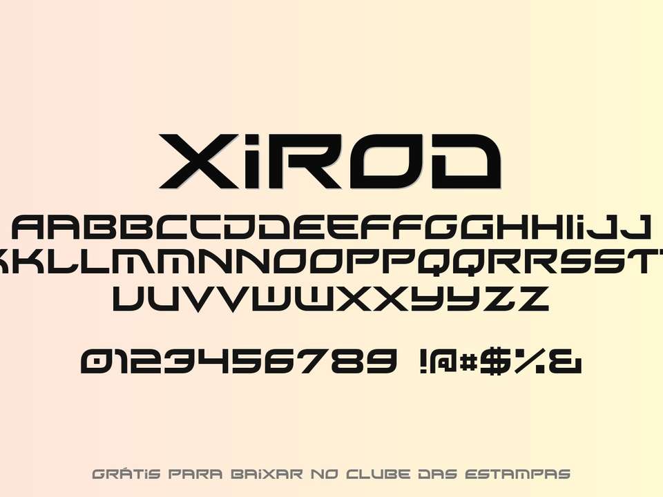 Fonte Xirod Grátis Para Baixar