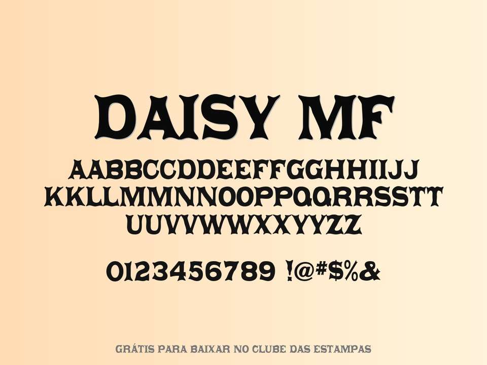 Fonte Daisy Mf Grátis Para Baixar