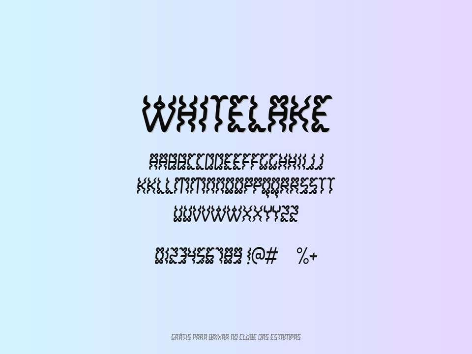 Fonte Whitelake Grátis Para Baixar