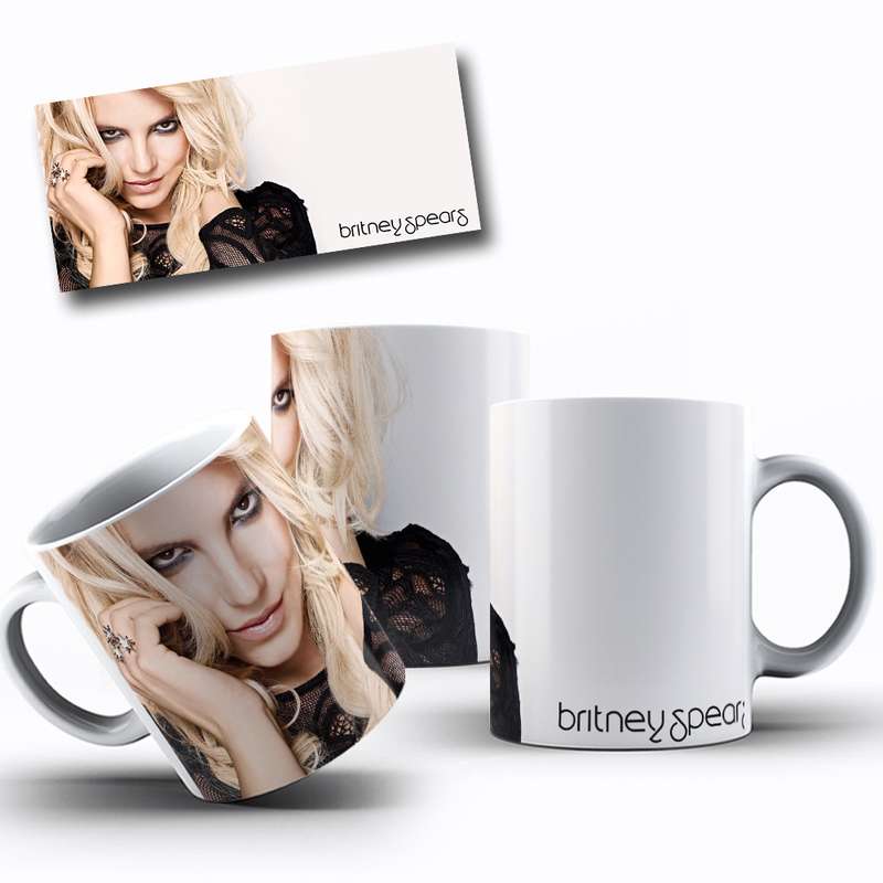 Arte Para Caneca Britney Spears Cantora 3