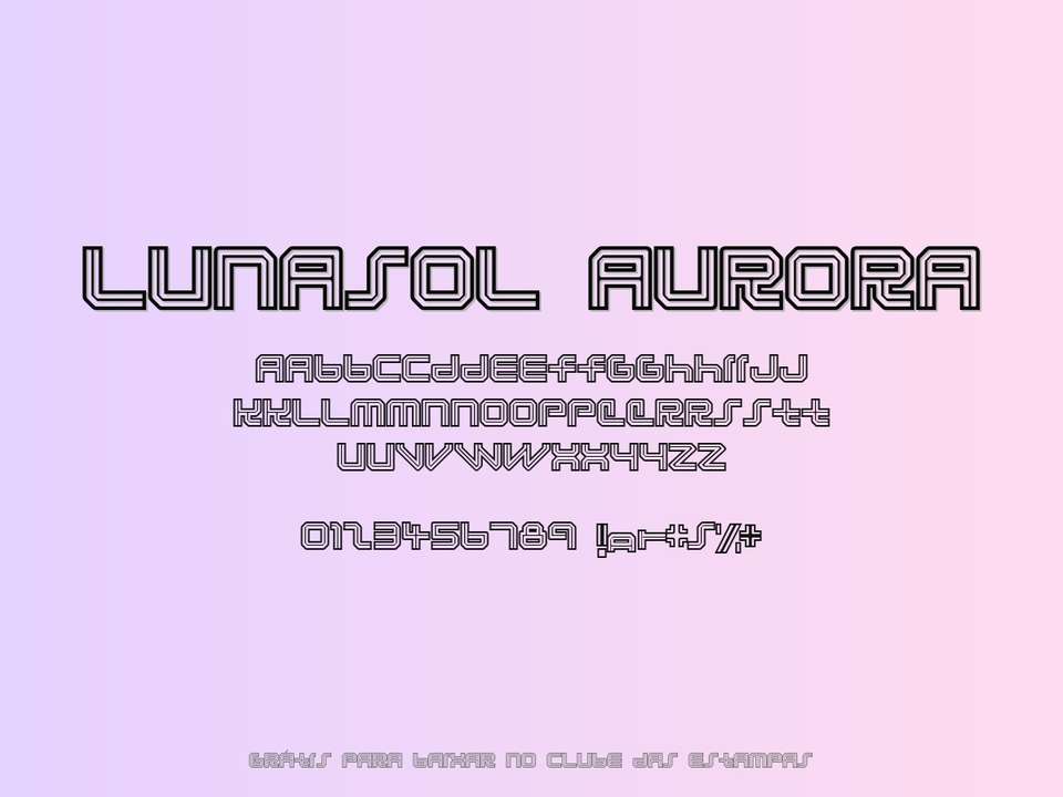 Fonte Lunasol Aurora Grátis Para Baixar