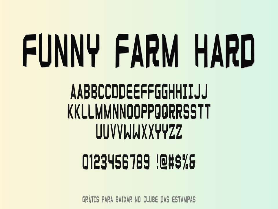 Fonte Funny Farm Hard Grátis Para Baixar