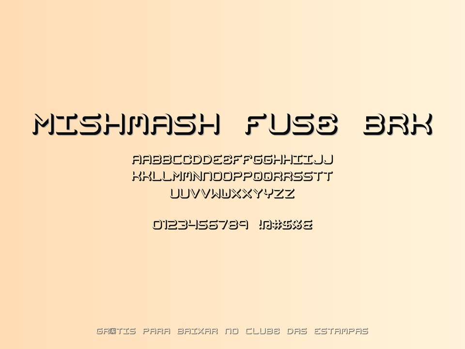 Fonte Mishmash Fuse Brk Grátis Para Baixar