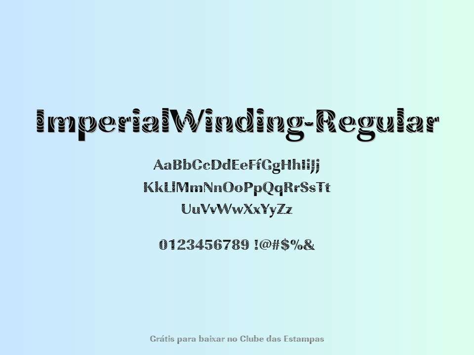 Fonte Imperialwinding Regular Grátis Para Baixar