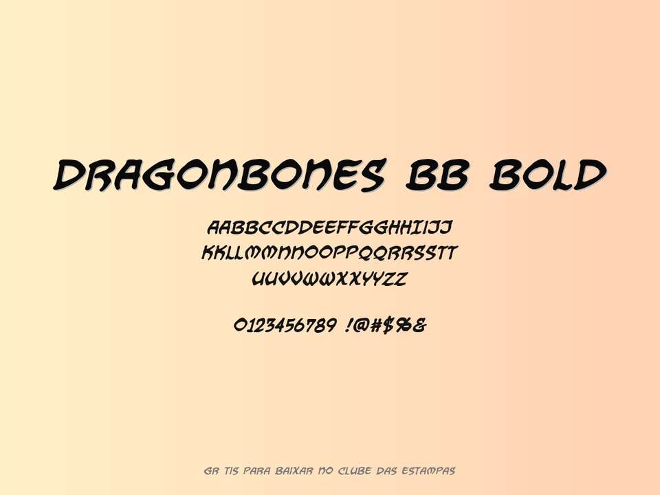 Fonte Dragonbones Bb Bold Grátis Para Baixar