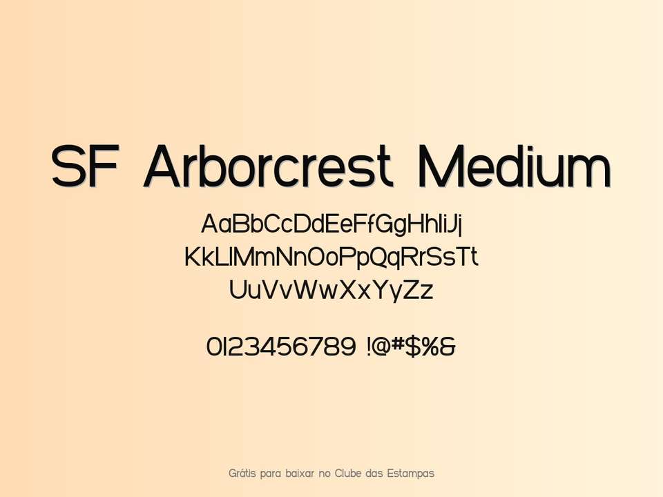Fonte Sf Arborcrest Medium Grátis Para Baixar