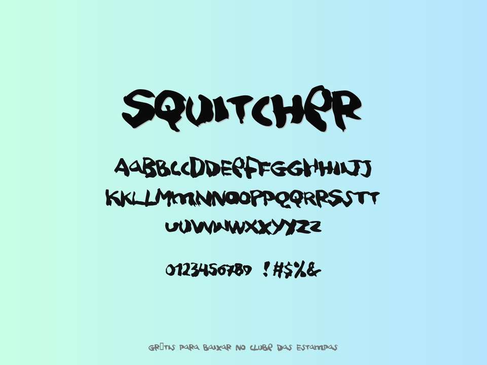 Fonte Squitcher Grátis Para Baixar