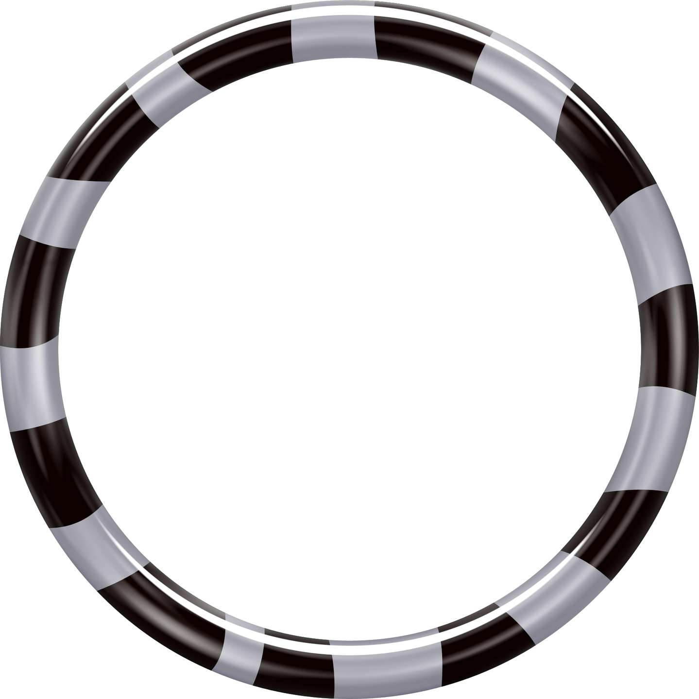 Aro Decorativo Listrado Preto E Branco Decoração Png Grátis Para Baixar