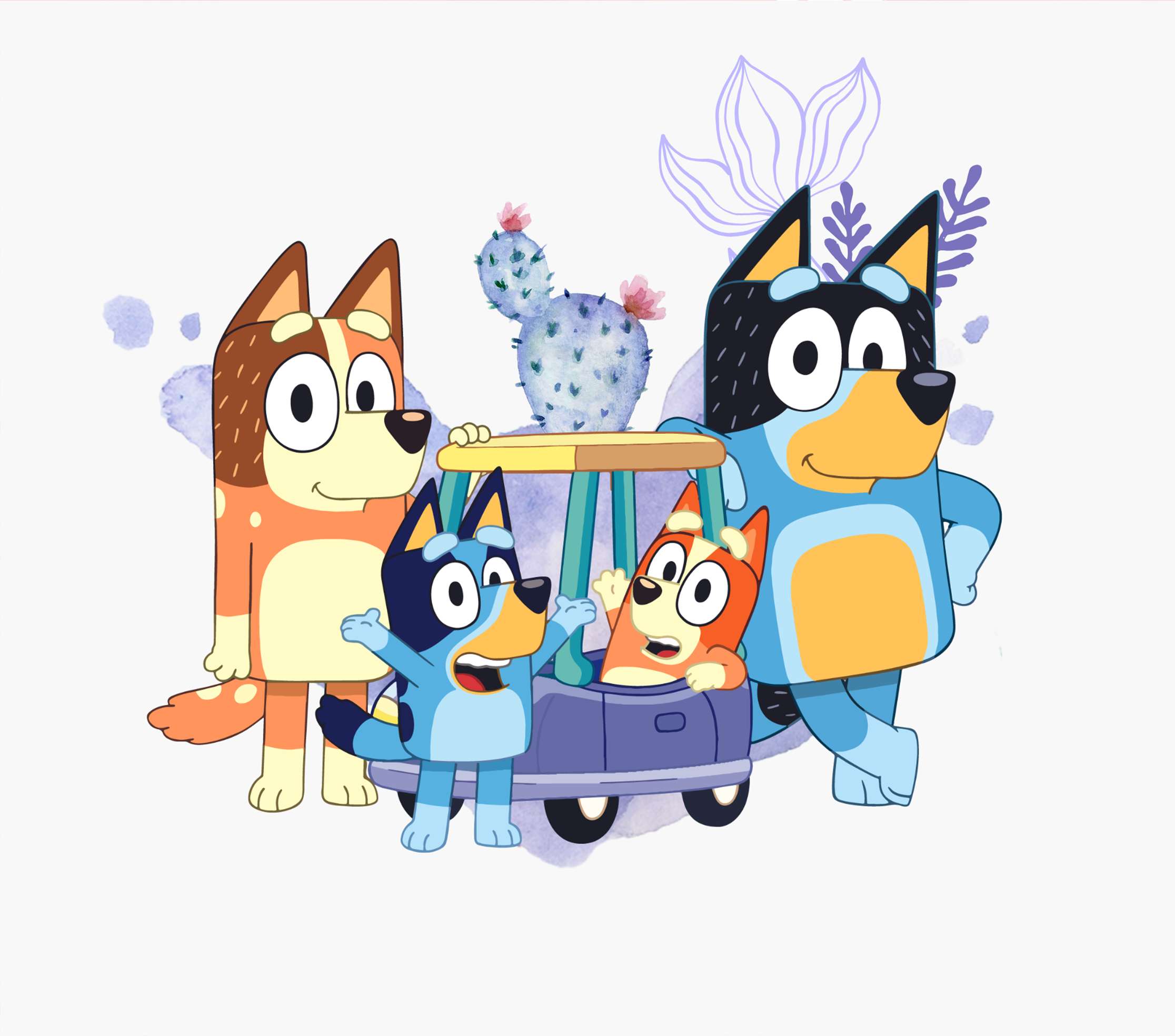 Bluey E Família Em Aventura Divertida Desenho Animado Png Arte Para Caneca Grátis Pra Baixar